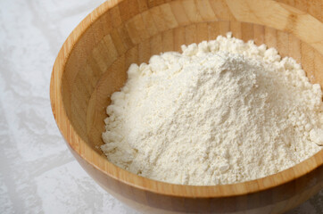 flour in a bowl