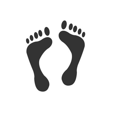 Foot icon on white background.