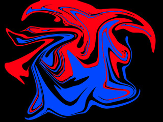 abstract dark blue and red watercolor luxury pattern fluid liquid color on black.