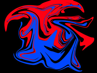 abstract dark blue and red watercolor luxury pattern fluid liquid color on black.