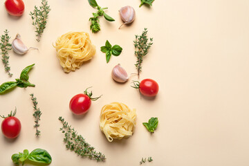 Fototapeta na wymiar Italian food pattern