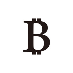 Bitcoin icon vector illustration symbol