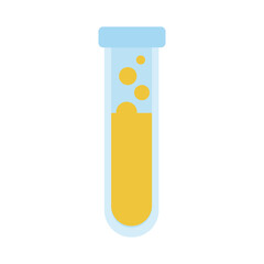 medical tube test laboratory flat icon