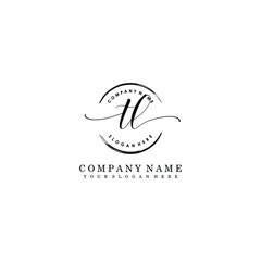 TL Initial handwriting logo template vector