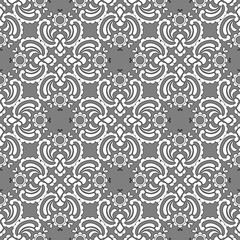 A creative composition consisting of graphic elements. Abstraction. Resource for printing on paper or fabric, seamless background.