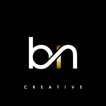 bn Letter Initial Logo Design Template Vector Illustration