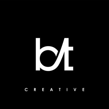 bt Letter Initial Logo Design Template Vector Illustration