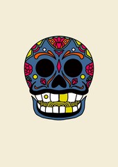 Skull art work for wallart