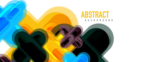 Modern vector glass cross shape abstract technology background for cover, placard, poster, banner or flyer