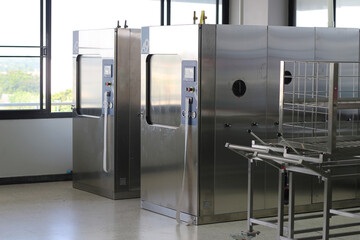 Sterile processing room, equipment and medical devices in hospital