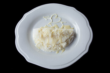 coconut tapioca on a bowl