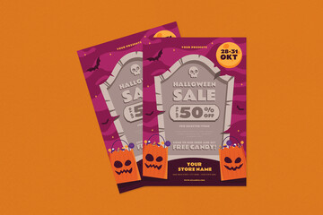 Halloween Sale Flyer Template