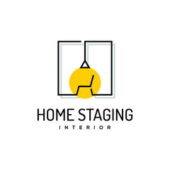 home staging and property care business logo template
