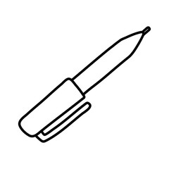 pen writing line style icon