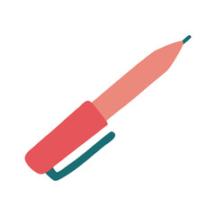 pen writing flat style icon