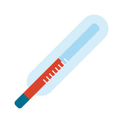 thermometer temperature measure flat style icon