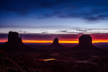 Sunrise in Monument Valley