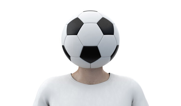 Soccer Ball Head - 3d render