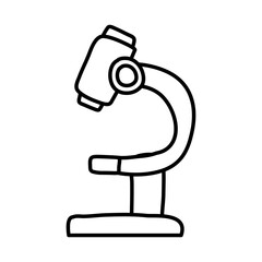 microscope education supply line style icon
