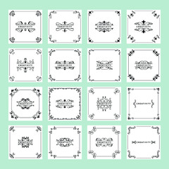 Set Of Flourishes Card Template 