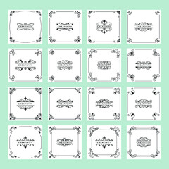 Collection Of Flourishes Card Template 