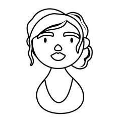 woman character national hispanic heritage line style icon