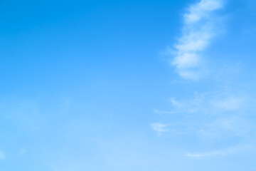 blue sky with beautiful natural white clouds	
