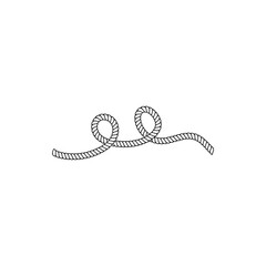 Rope vector illustration template concept