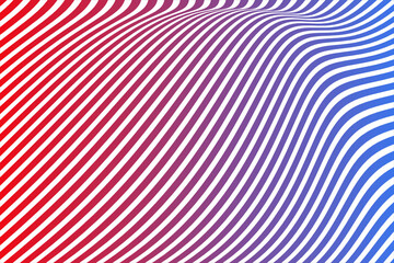 Vector Minimal abstract wavy line colorful gradient light background. Colorful wavy lines pattern. Opart stripes. Modern waves, geometric line stripes. Usable for background card, banner, cover, etc