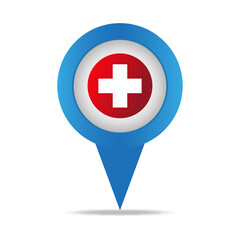 hospital map pin icon