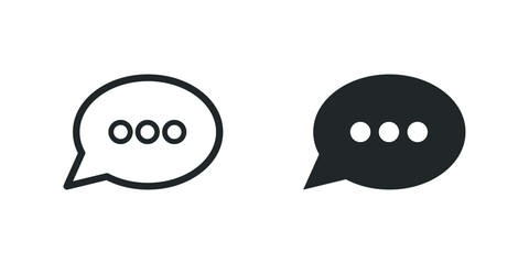 vector illustration of an abstract speech bubbles