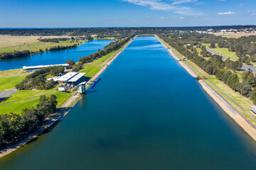 Aerial view of the Sydney Olympic Regatta Centre in Australia