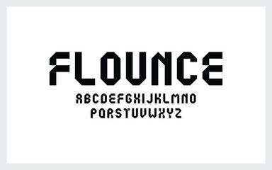 Modern abstract typography alphabet. Vector of font typeface a to z. 