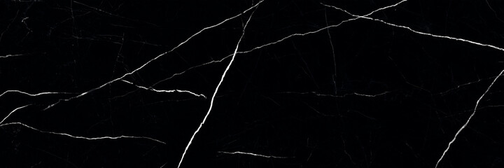 black marble texture background, black marble background with white veins - obrazy, fototapety, plakaty
