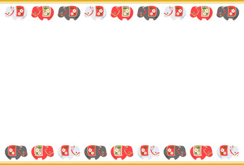 2021年賀状 丑年 お正月