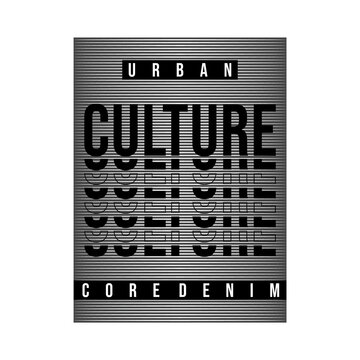 denim urban graphic typography t shirt design, vector vintage illustration artistic art
