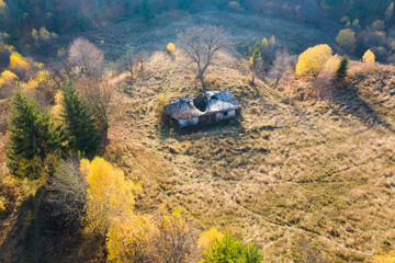 Autumn foliage in the mountains.