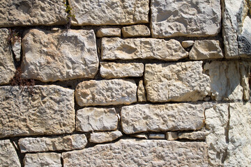 Stone brick masonry natural stone background for design