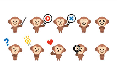 猿　キャラセットB