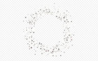 Silver Sequin Isolated Transparent Background. 