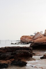 Red rocks near the sea