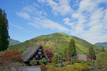 Scenery of Gero Onsen at Autumn in Gifu, Japan