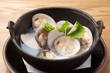 ハマグリの酒蒸し