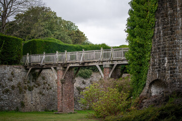 old bridge over the river