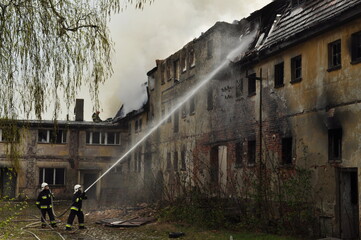 A fire in a building that no longer exists. part 1 © Marcin