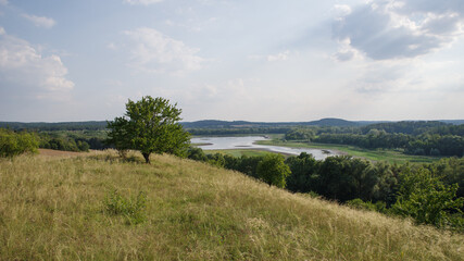 Fototapeta na wymiar View from Kleiner Rummelsberg in the district of Barnim