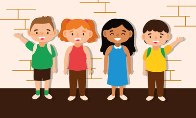 little students kids avatars characters