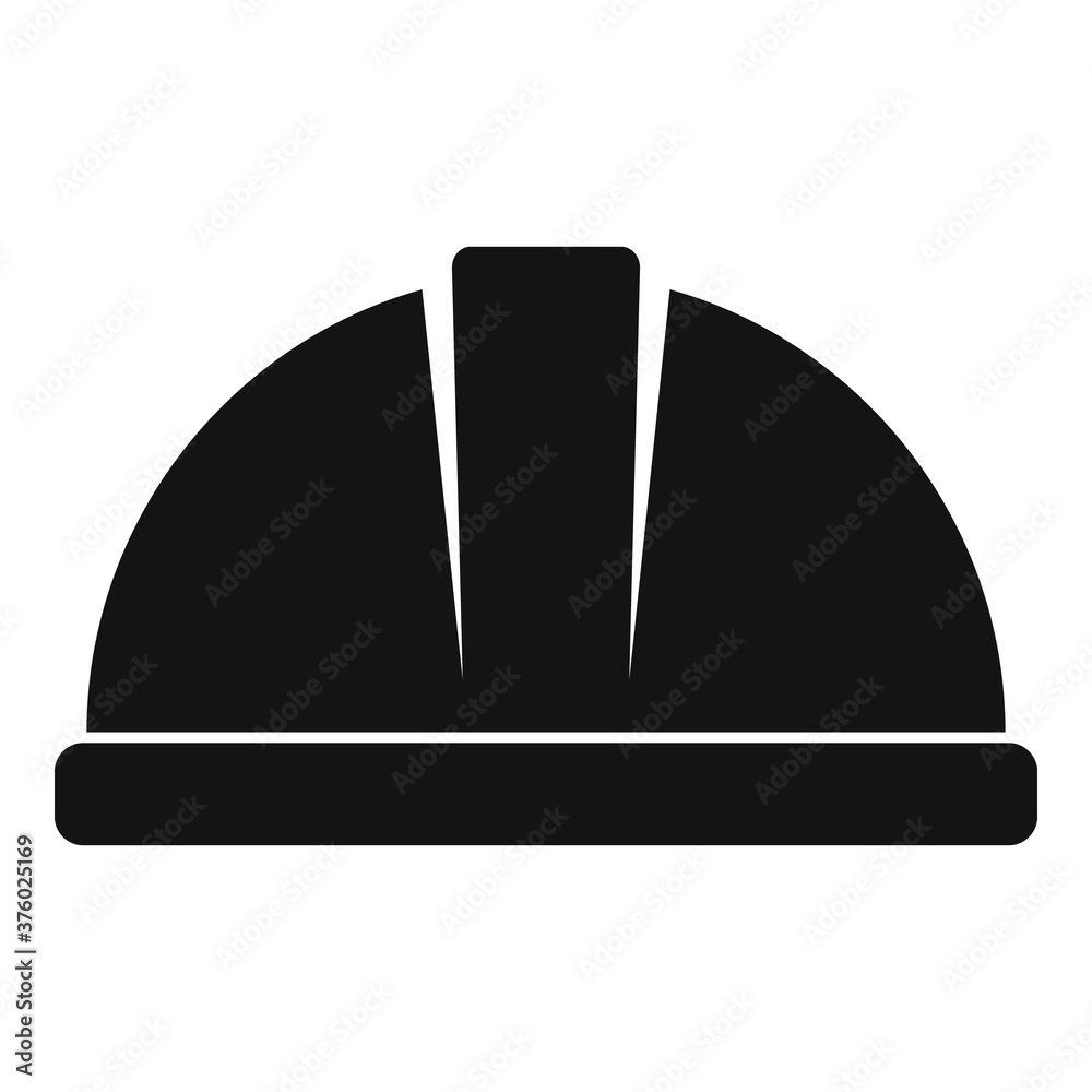 Wall mural tiler helmet icon. simple illustration of tiler helmet vector icon for web design isolated on white 