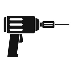 Tiler electric drill icon. Simple illustration of tiler electric drill vector icon for web design isolated on white background