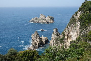 Küste bei paleokastritsa, Korfu